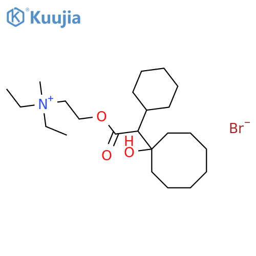 Ethanaminium,2-[[2-cyclohexyl-2-(1-hydroxycyclooctyl)acetyl]oxy]-N,N-diethyl-N-methyl-,bromide (1:1) structure