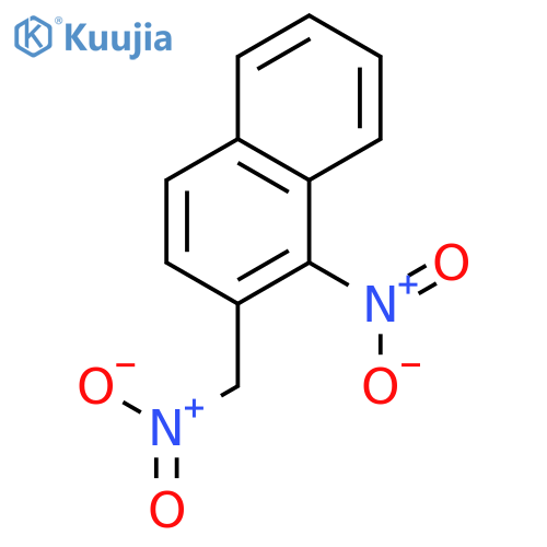 Naphthalene, 1-nitro-2-(nitromethyl)- structure