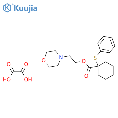 2-morpholin-4-ylethyl 1-(phenylsulfanyl)cyclohexanecarboxylate ethanedioate structure