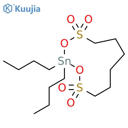 1,3-Dioxa-4,11-dithia-2-stannacycloundecane, 2,2-dibutyl-, 4,4,11,11-tetraoxide structure