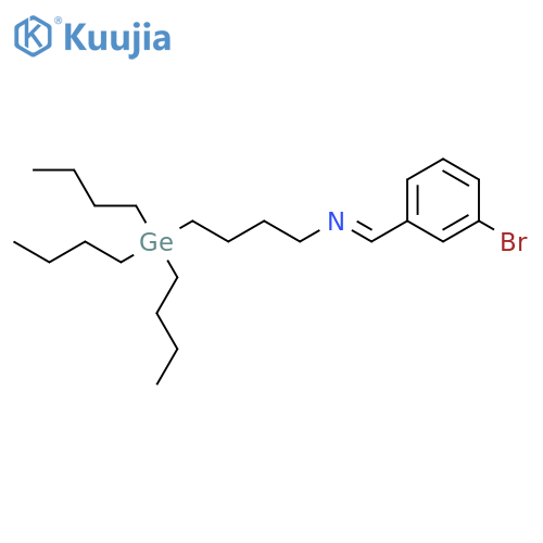 1-BUTANAMINE, N-[(3-BROMOPHENYL)METHYLENE]-4-(TRIBUTYLGERMYL)- structure
