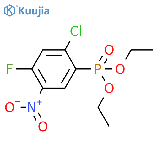 Phosphonic acid, (2-chloro-4-fluoro-5-nitrophenyl)-, diethyl ester structure
