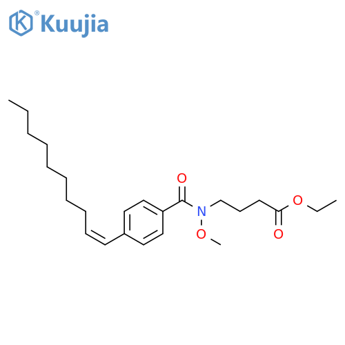 Butanoic acid, 4-[[4-(1-decenyl)benzoyl]methoxyamino]-, ethyl ester,(Z)- structure
