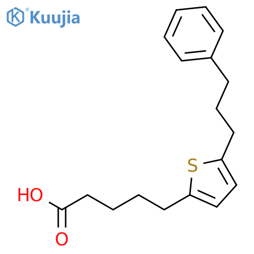 2-Thiophenepentanoicacid, 5-(3-phenylpropyl)- structure