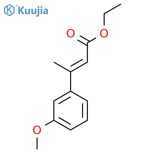 ethyl (2E)-3-(3-methoxyphenyl)but-2-enoate structure