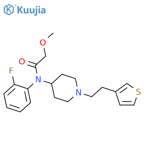 Acetamide, N-(2-fluorophenyl)-2-methoxy-N-[1-[2-(3-thienyl)ethyl]-4-piperidinyl]- structure