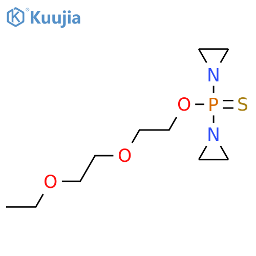 Phosphinothioic acid, bis(1-aziridinyl)-, O-[2-(2-ethoxyethoxy)ethyl] ester structure