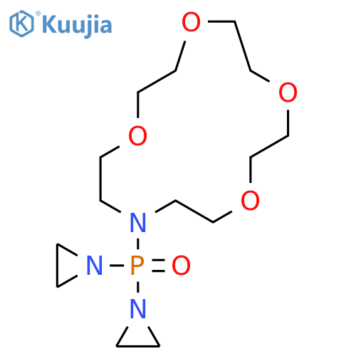 1,4,7,10-Tetraoxa-13-azacyclopentadecane,13-[bis(1-aziridinyl)phosphinyl]- structure