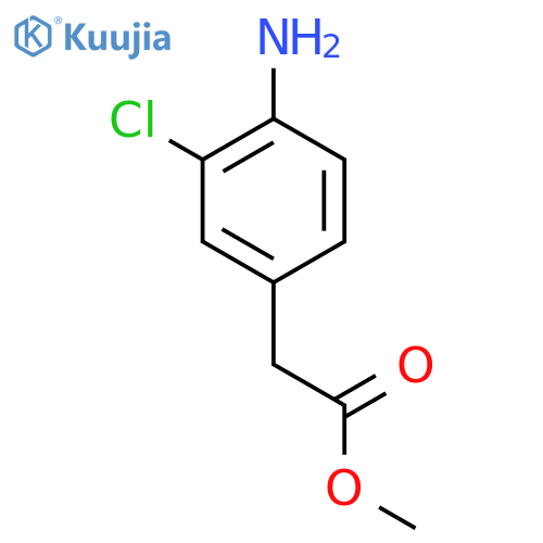 Methyl 3-chloro-4-aminophenylacetate structure