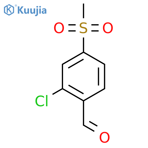 2-chloro-4-methanesulfonylbenzaldehyde structure