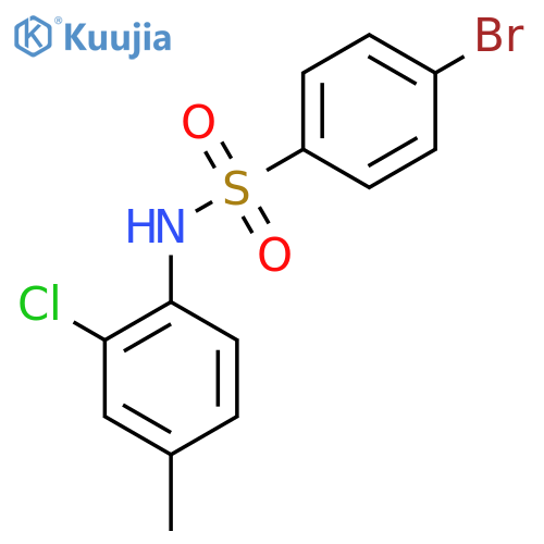 4-bromo-N-(2-chloro-4-methylphenyl)benzenesulfonamide structure