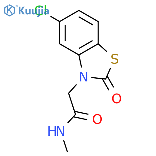 3(2H)-Benzothiazoleacetamide, 5-chloro-N-methyl-2-oxo- structure