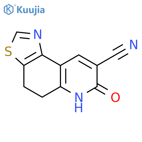 Thiazolo[4,5-f]quinoline-8-carbonitrile, 4,5,6,7-tetrahydro-7-oxo- structure
