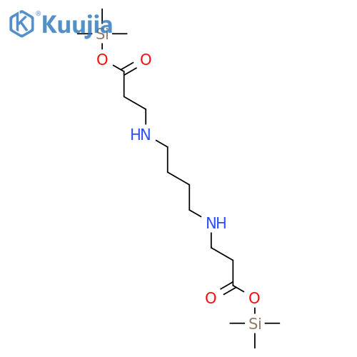 3-Oxa-7,12-diaza-2-silapentadecan-15-oic acid, 2,2-dimethyl-4-oxo-, trimethylsilyl ester structure