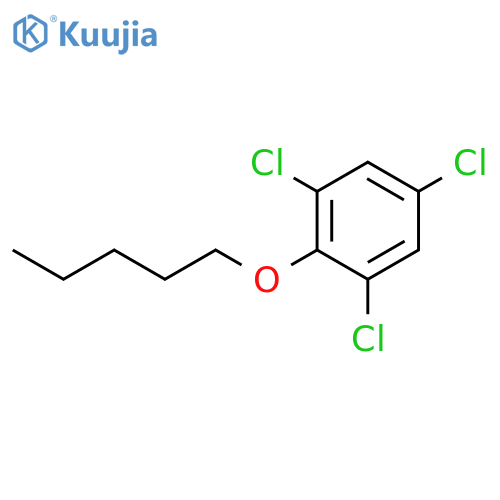 Benzene, 1,3,5-trichloro-2-(pentyloxy)- structure