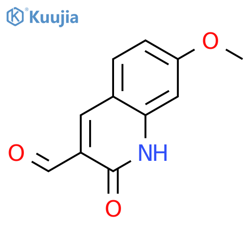 2-Hydroxy-7-methoxyquinoline-3-carbaldehyde structure