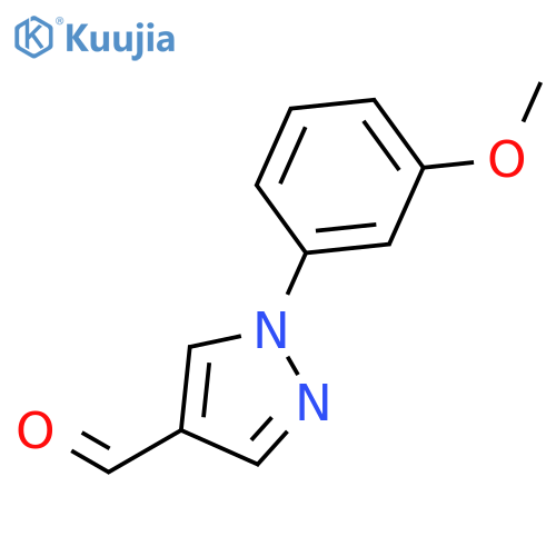 1-(3-Methoxyphenyl)-1H-pyrazole-4-carbaldehyde structure
