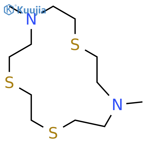 1,4,10-Trithia-7,13-diazacyclopentadecane, 7,13-dimethyl- structure