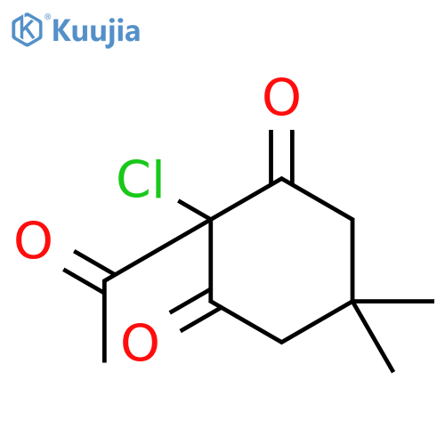 1,3-Cyclohexanedione, 2-acetyl-2-chloro-5,5-dimethyl- structure