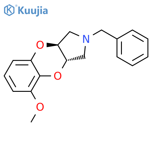 1H-[1,4]Benzodioxino[2,3-c]pyrrole, 2,3,3a,9a-tetrahydro-5-methoxy-2-(phenylmethyl)-, trans- structure