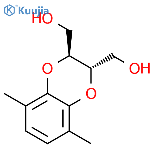 1,4-Benzodioxin-2,3-dimethanol, 2,3-dihydro-5,8-dimethyl-, trans- structure