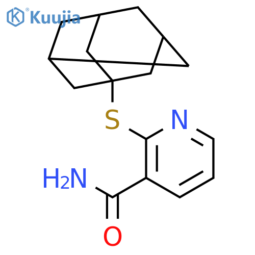 3-Pyridinecarboxamide, 2-(tricyclo[3.3.1.13,7]dec-1-ylthio)- structure