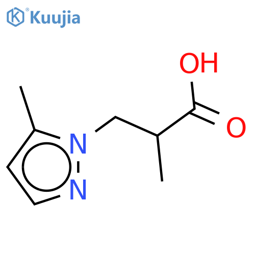 a,5-dimethyl-1H-Pyrazole-1-propanoic acid structure