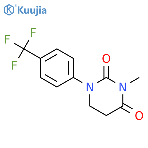 2,4(1H,3H)-Pyrimidinedione,dihydro-3-methyl-1-[4-(trifluoromethyl)phenyl]- structure