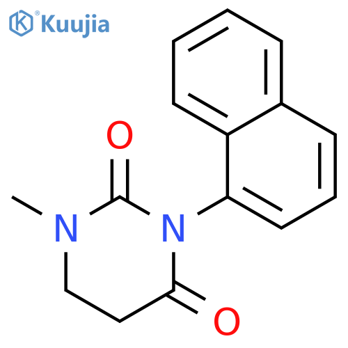 2,4(1H,3H)-Pyrimidinedione,dihydro-1-methyl-3-(1-naphthalenyl)- structure