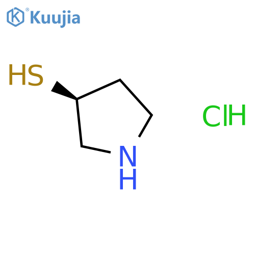 (3S)-pyrrolidine-3-thiol;hydrochloride structure