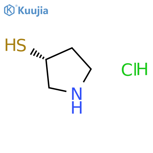 (3R)-pyrrolidine-3-thiol;hydrochloride structure