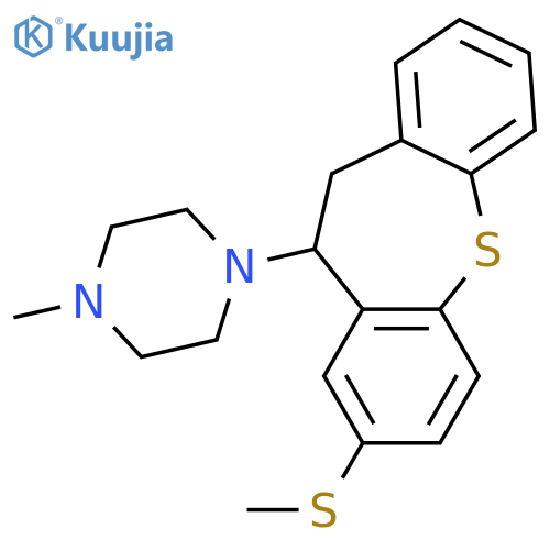 Piperazine, 1-[10,11-dihydro-8-(methylthio)dibenzo[b,f]thiepin-10-yl]-4-methyl-, (±)- structure