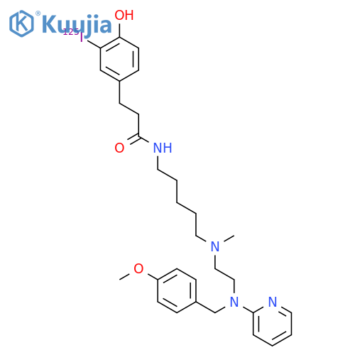 Benzenepropanamide,4-hydroxy-3-(iodo-125I)-N-[5-[[2-[[(4-methoxyphenyl)methyl]-2-pyridinylamino]ethyl]methylamino]pentyl]-(9CI) structure