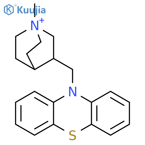 1-Azoniabicyclo[2.2.2]octane, 1-methyl-3-(10H-phenothiazin-10-ylmethyl)- structure