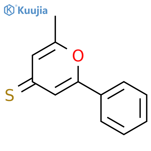 4H-Pyran-4-thione, 2-methyl-6-phenyl- structure