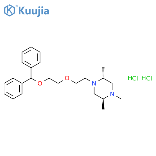 Piperazine,1-[2-[2-(diphenylmethoxy)ethoxy]ethyl]-2,4,5-trimethyl-, dihydrochloride,trans- (8CI,9CI) structure