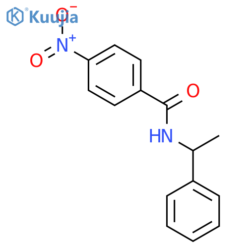 Benzamide, 4-nitro-N-[(1R)-1-phenylethyl]- structure