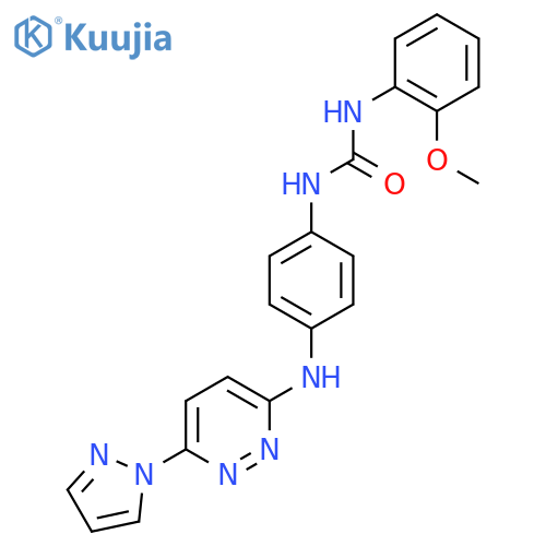 3-(2-methoxyphenyl)-1-(4-{[6-(1H-pyrazol-1-yl)pyridazin-3-yl]amino}phenyl)urea structure