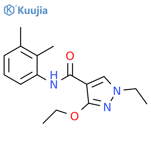 N-(2,3-dimethylphenyl)-3-ethoxy-1-ethyl-1H-pyrazole-4-carboxamide structure