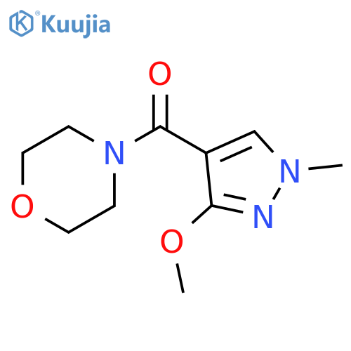 4-(3-methoxy-1-methyl-1H-pyrazole-4-carbonyl)morpholine structure