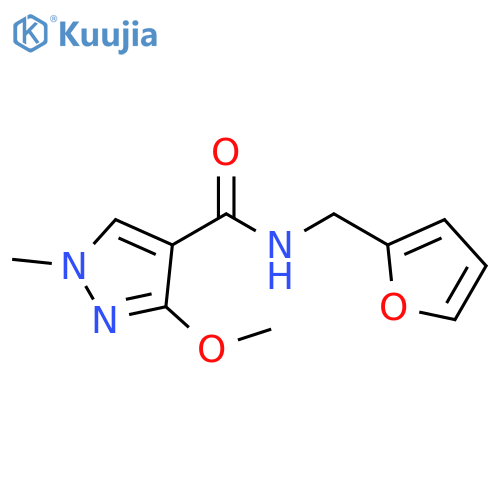 N-[(furan-2-yl)methyl]-3-methoxy-1-methyl-1H-pyrazole-4-carboxamide structure