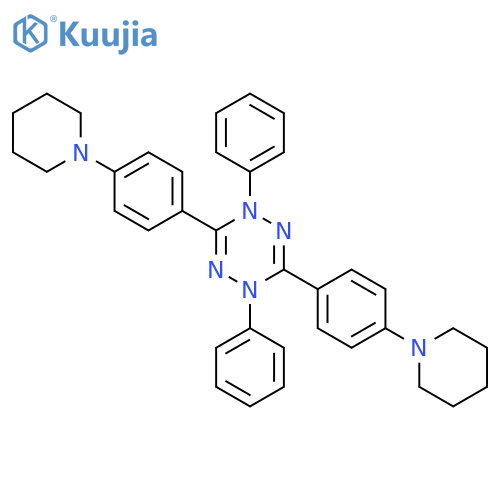 1,2,4,5-Tetrazine, 1,4-dihydro-1,4-diphenyl-3,6-bis[4-(1-piperidinyl)phenyl]- structure