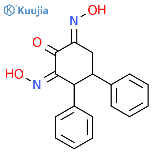 1,2,3-Cyclohexanetrione, 4,5-diphenyl-, 1,3-dioxime structure