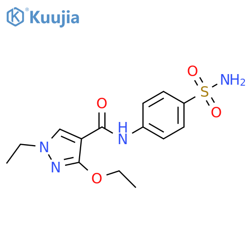 3-ethoxy-1-ethyl-N-(4-sulfamoylphenyl)-1H-pyrazole-4-carboxamide structure