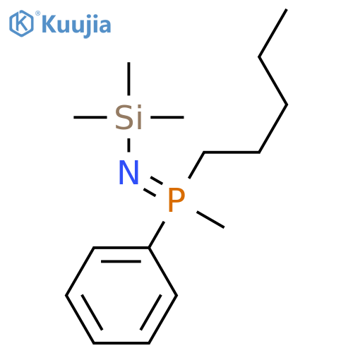 Silanamine, 1,1,1-trimethyl-N-(methylpentylphenylphosphoranylidene)- structure