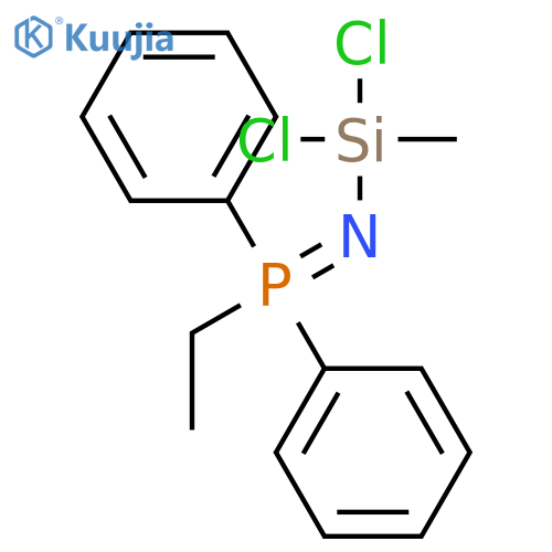 Silanamine, 1,1-dichloro-N-(ethyldiphenylphosphoranylidene)-1-methyl- structure