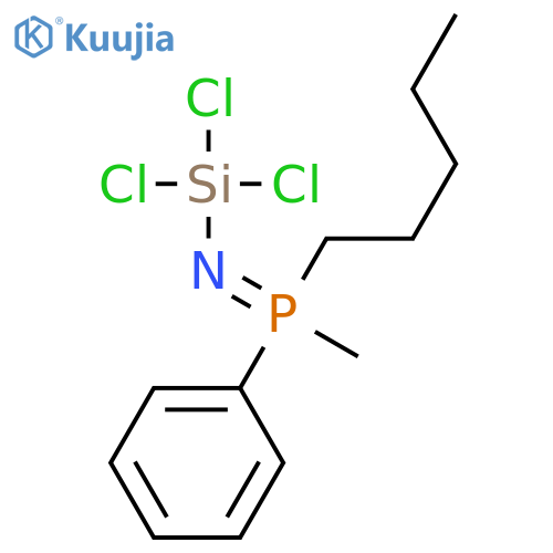 Silanamine, 1,1,1-trichloro-N-(methylpentylphenylphosphoranylidene)- structure