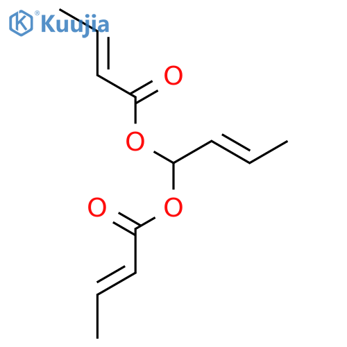 2-Butenoic acid,2-butenylidene ester, (E,E,E)- (8CI,9CI) structure