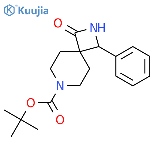 tert-Butyl 3-Oxo-1-phenyl-2,7-diazaspiro-3.5nonane-7-carboxylate structure