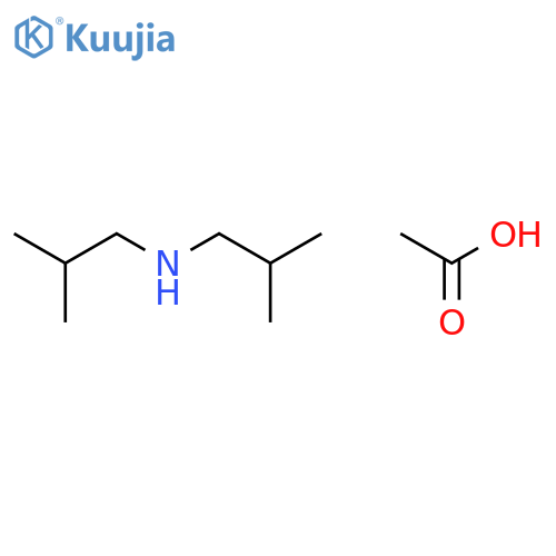 Acetic Acid;2-methyl-n-(2-methylpropyl)propan-1-amine structure